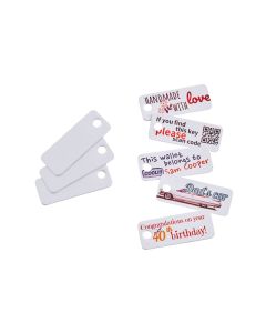 e–mark® plastic sign (punched hole) – 1 49/64“ x 45/64“