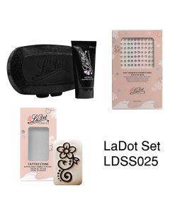 Ladot &ndash; Deluxe Set 2 &ndash; medium curl flower & rhinestones
