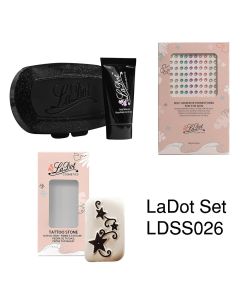 Ladot &ndash; Deluxe Set 4 &ndash; medium tribal star & rhinestones