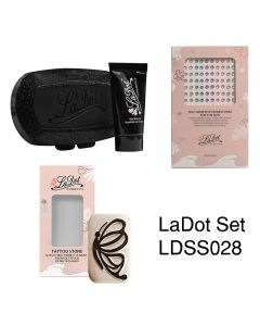 Ladot &ndash; Deluxe Set 8 &ndash; medium curly butterfly & rhinestones